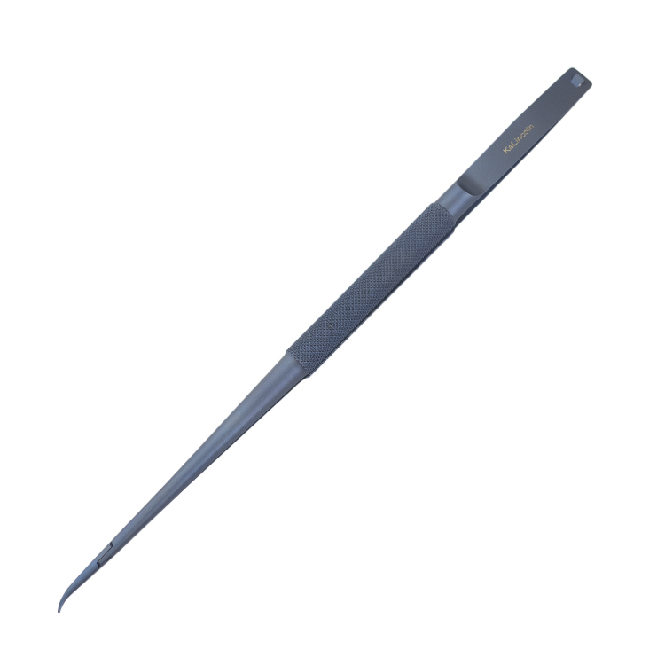 Titanium alloy micro-lock needle with 23cm curved tip