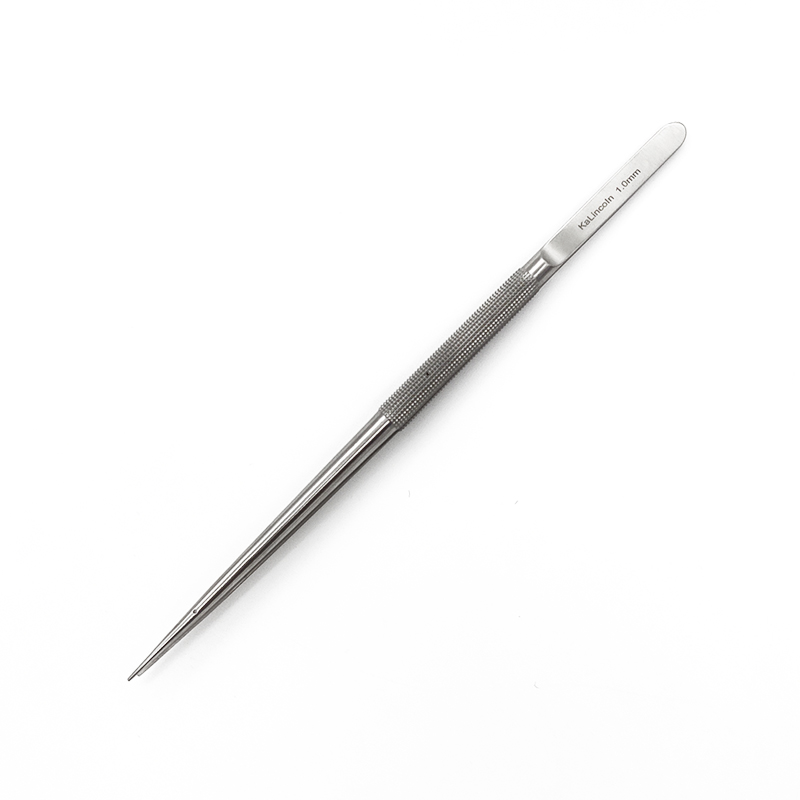 Microscopic Straight Platform Tweezers with Round Handle